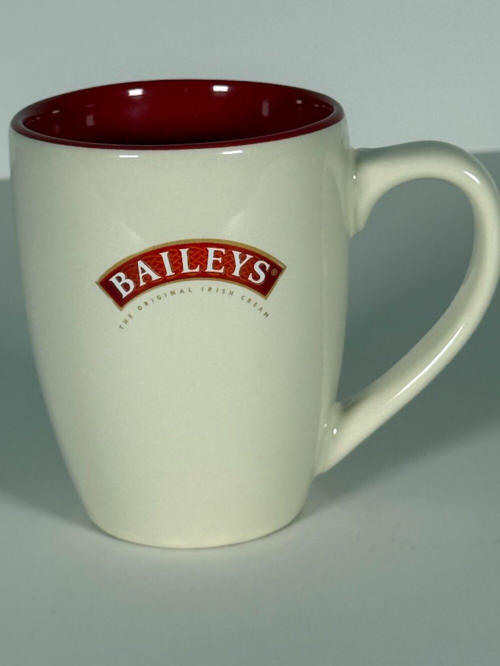 Baileys Original Irish Cream Coffee Mug Red Interior Ceramic Cup Barware